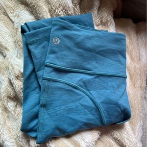 NEW Lululemon Wunder Under 28” Blue Leggings